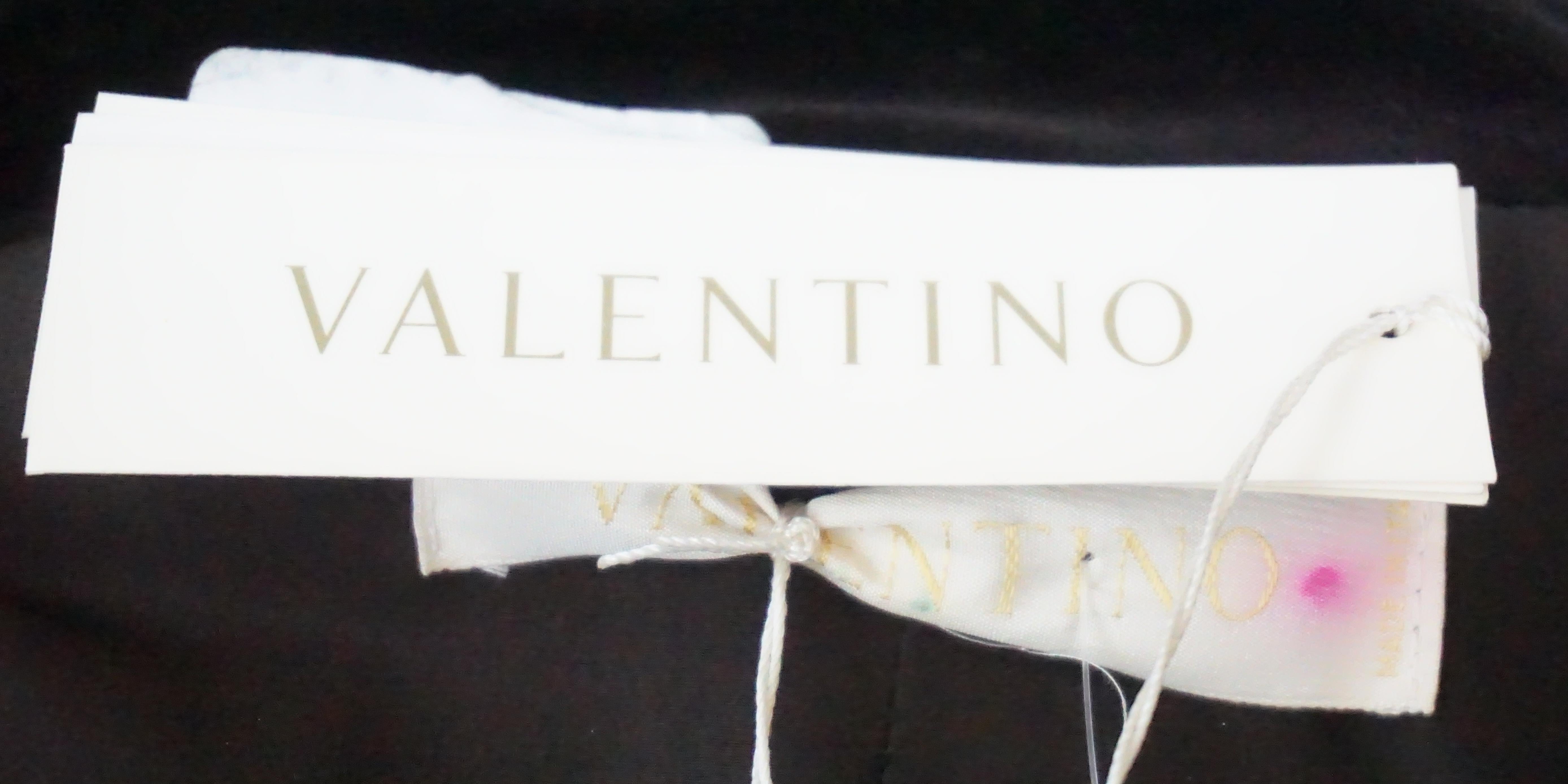 Women's Valentino Brown Tweed 3/4 Coat with Velvet Collar-8