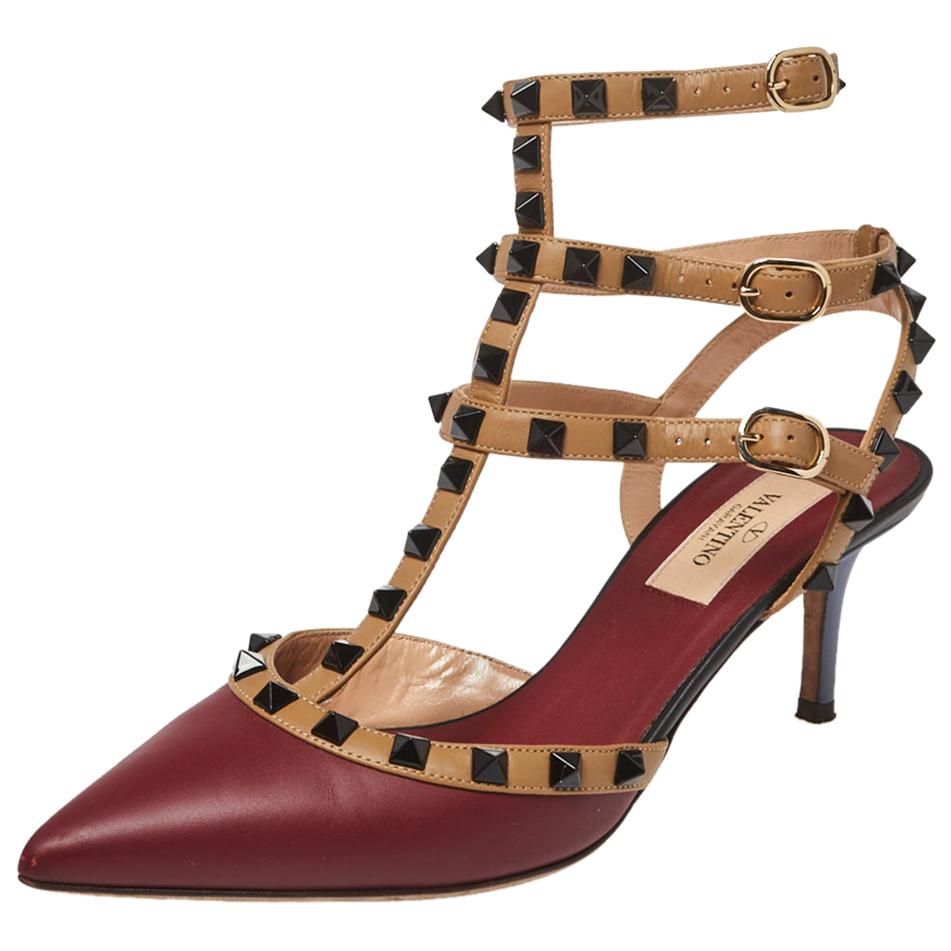 valentino burgundy shoes