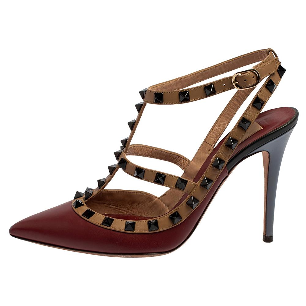 valentino burgundy shoes