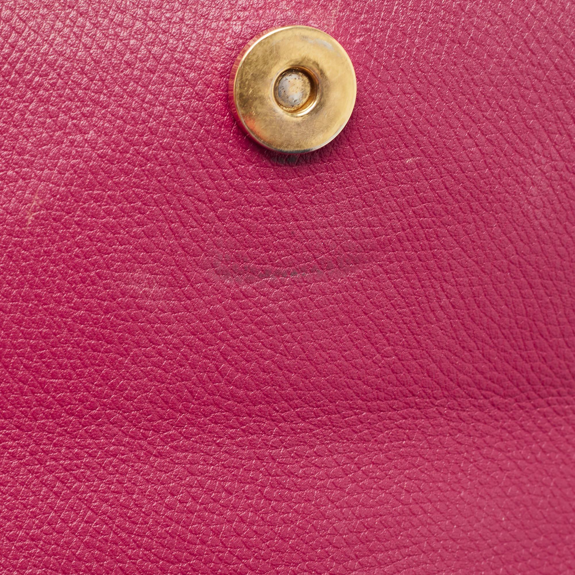 Valentino Burgundy Leather Small VSling Shoulder Bag 7