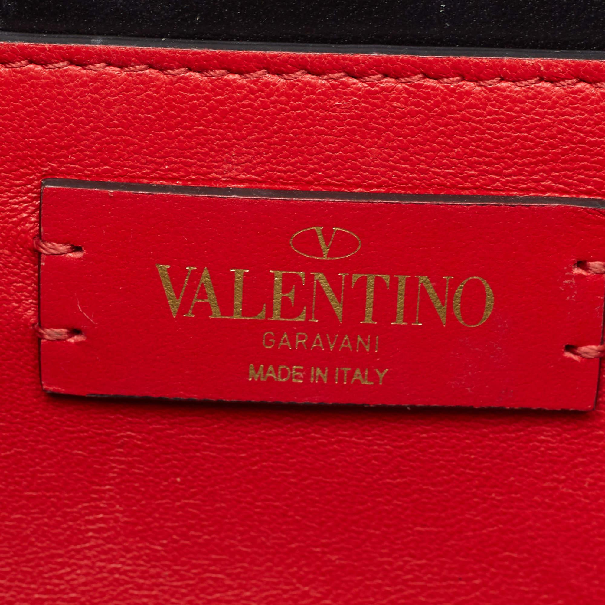 Valentino Burgundy Leather Small VSling Shoulder Bag 4