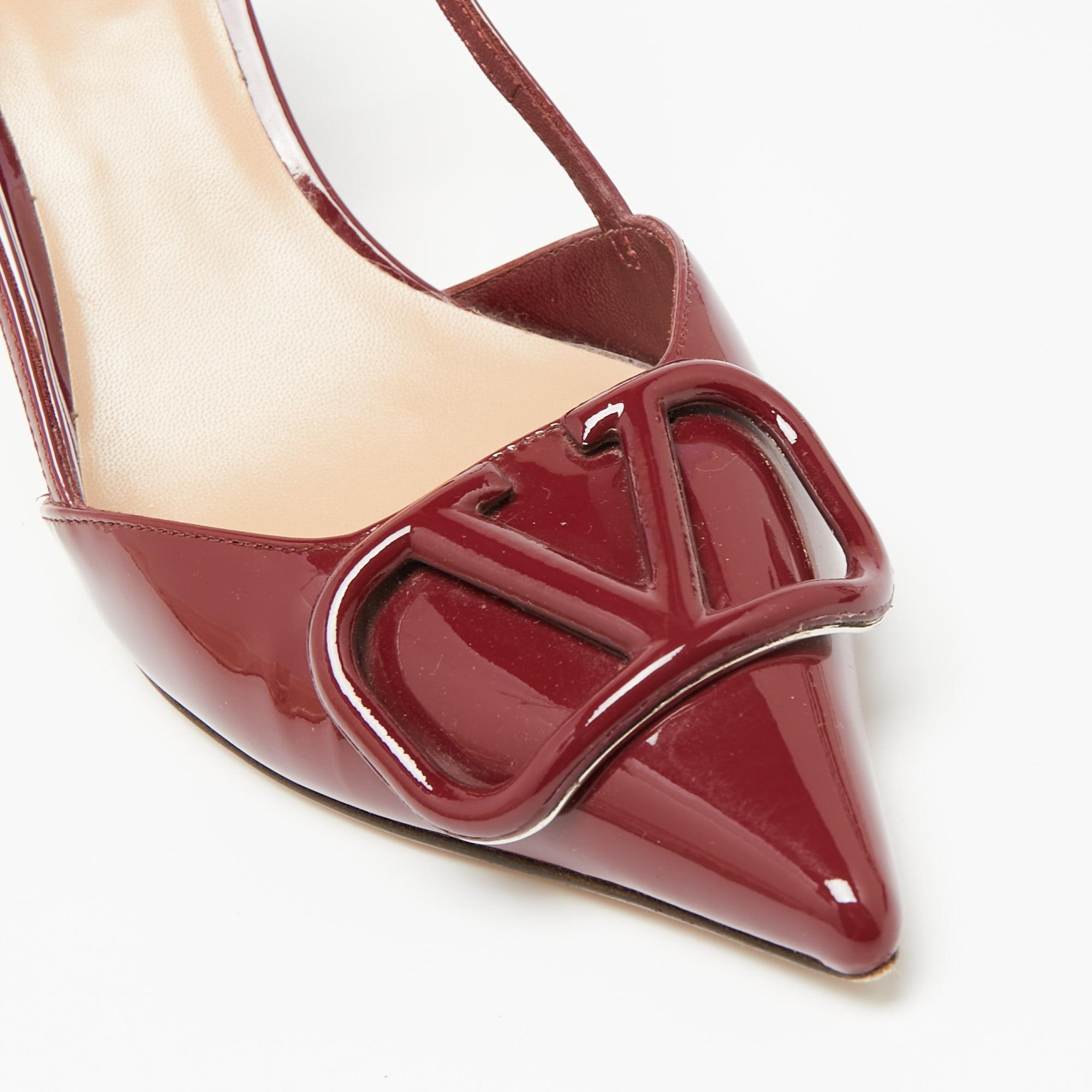 valentino burgundy heels