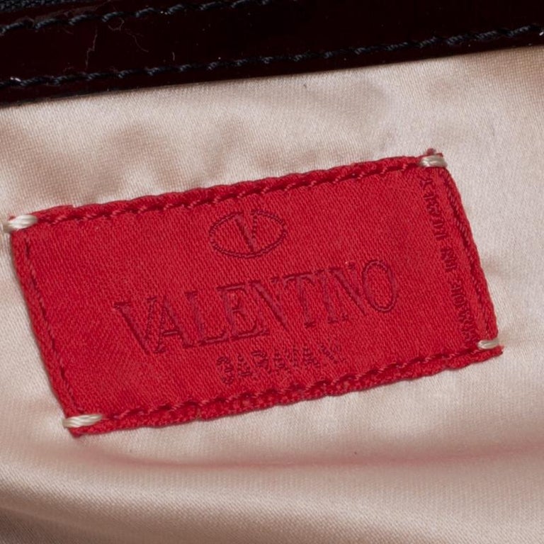 Valentino Burgundy/Red Nylon Petale Rose Tote For Sale at 1stDibs