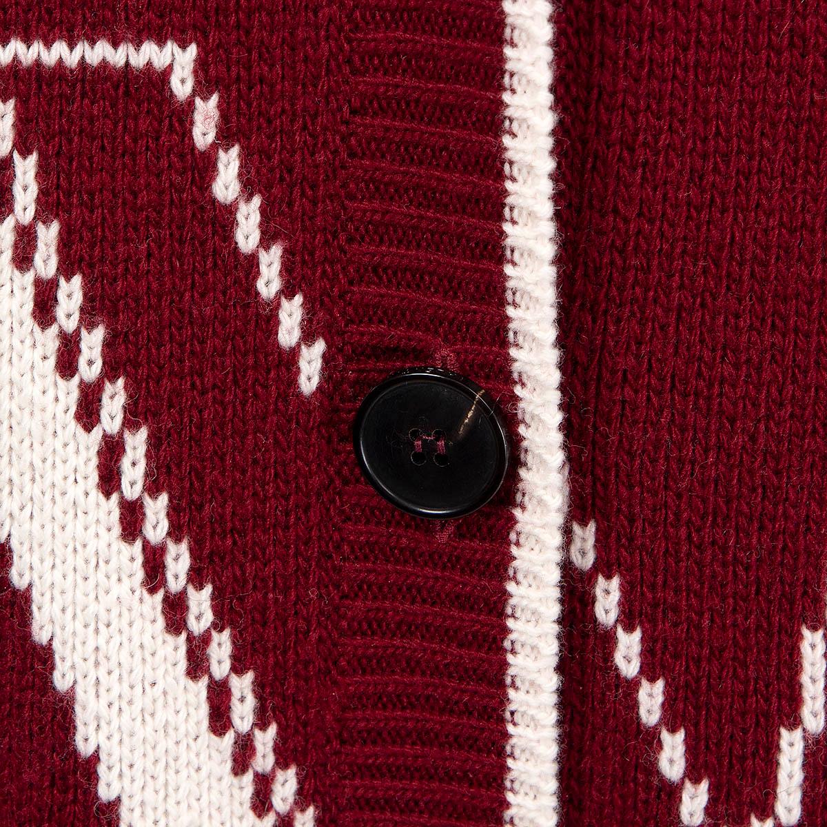 VALENTINO burgundy wool VLOGO OVERSIZED Cardigan Coat Jacket XS For Sale 1