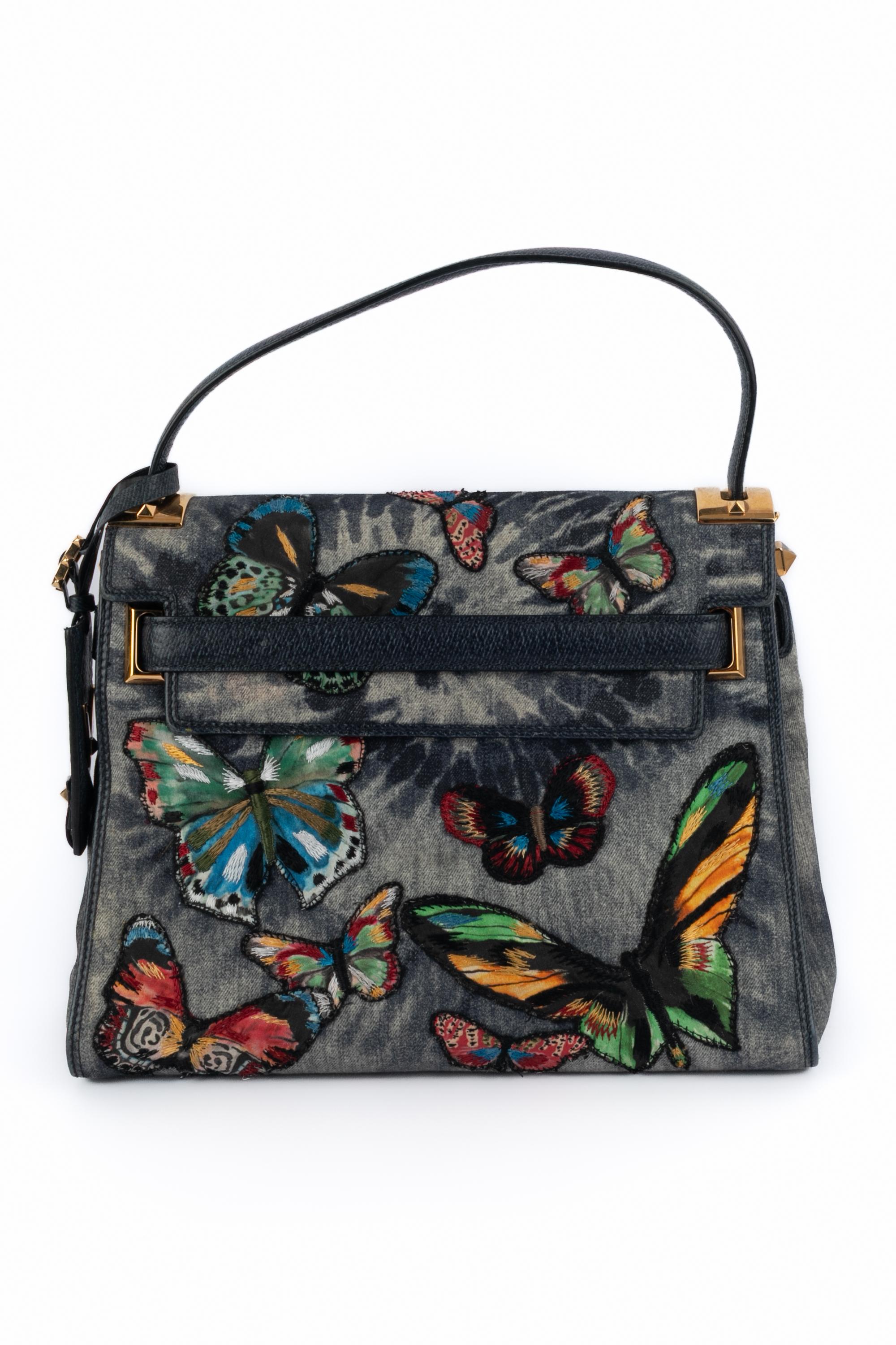 Valentino 'Schmetterling' Tasche Pre-Fall 2016 (Schwarz) im Angebot