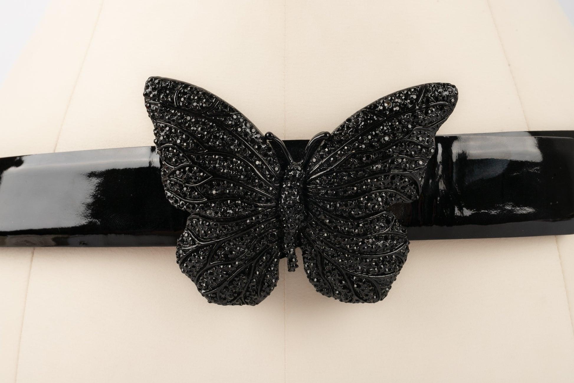 Valentino Butterfly Belt with Metal Buckle 1