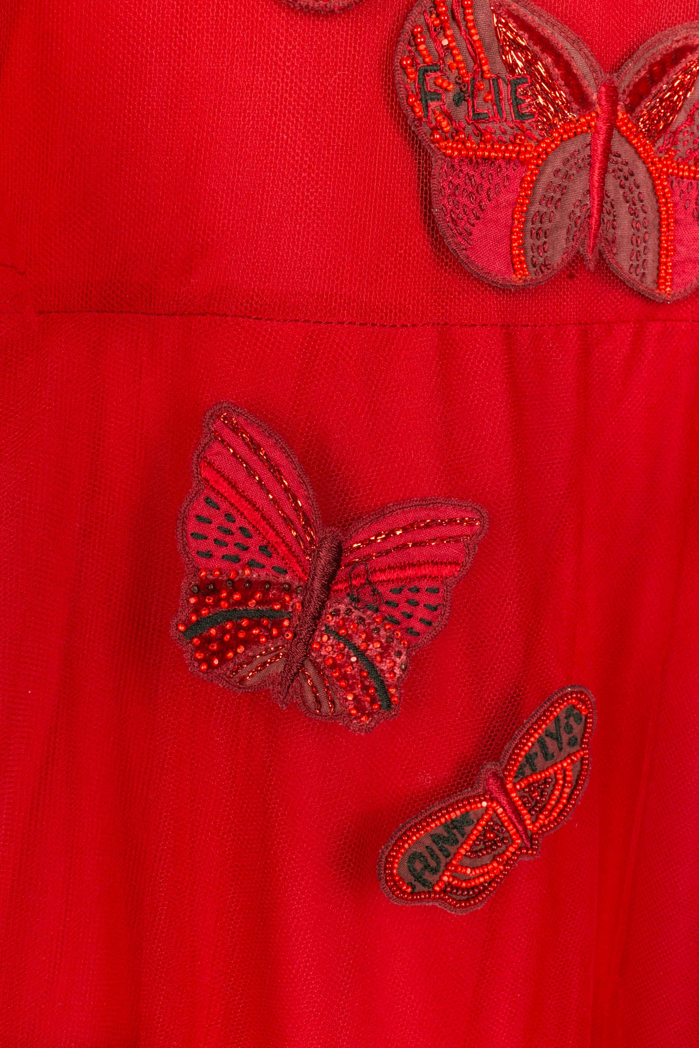 Valentino 'butterfly' dress In Excellent Condition For Sale In SAINT-OUEN-SUR-SEINE, FR