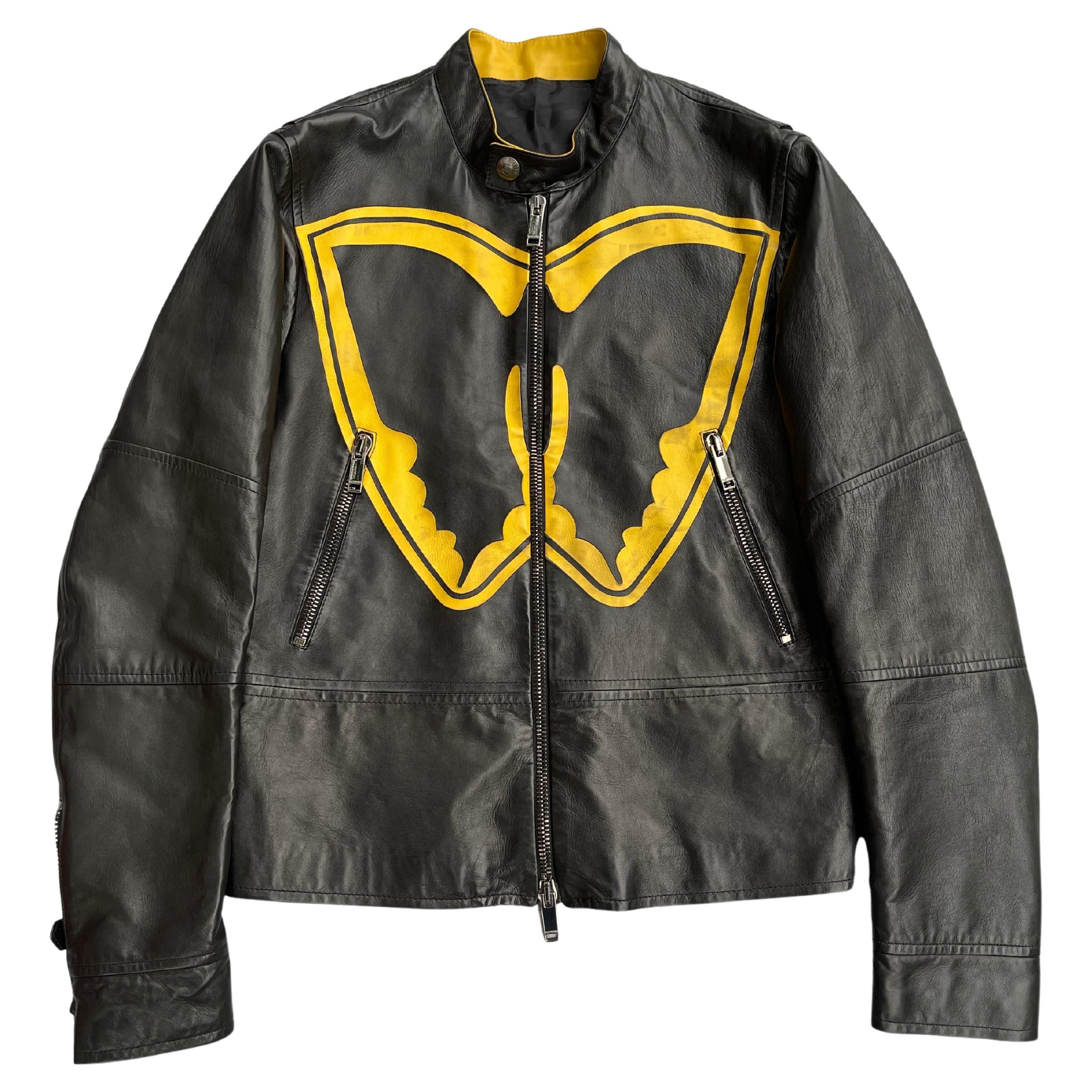 Valentino Butterfly Moto Leather Jacket