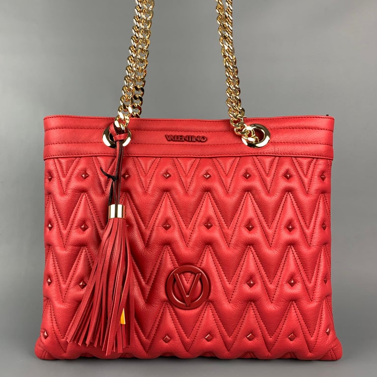 Valentino Bags by Mario Valentino Ally Handbag, Red, New, $895
