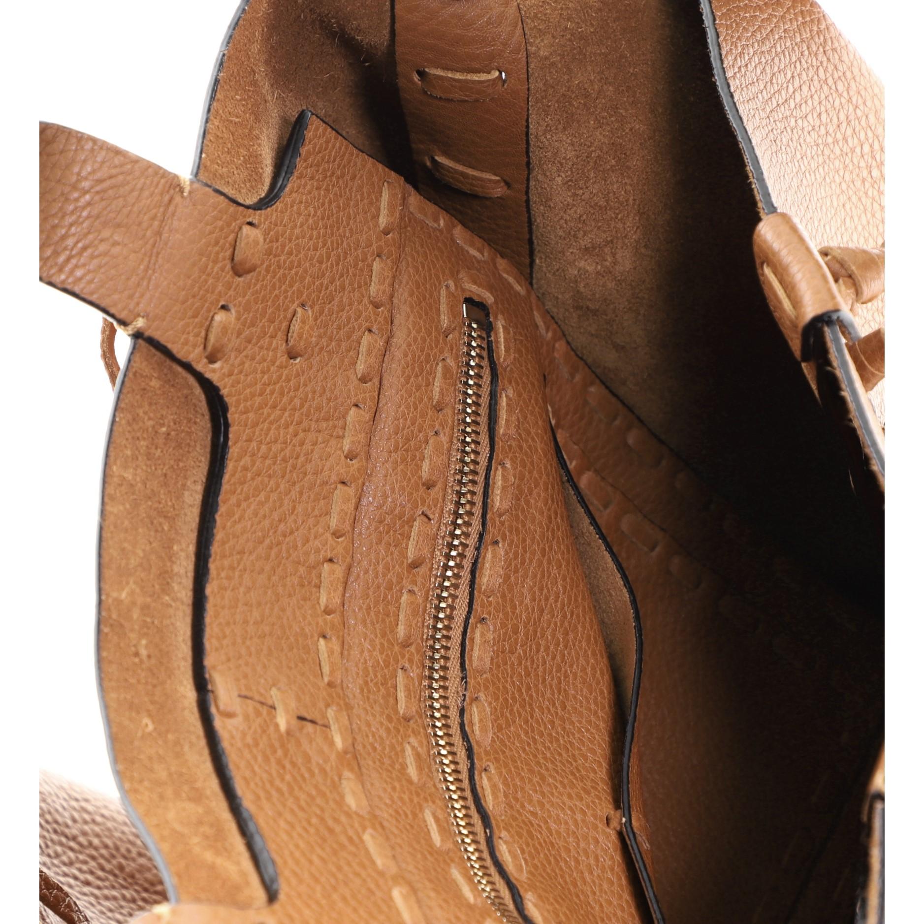 Women's or Men's Valentino C-Rockee Fringe Tote Leather Large