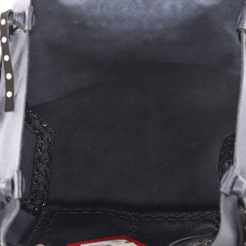 Valentino C-Rockee Fringe Tote Studded Leather Large 1