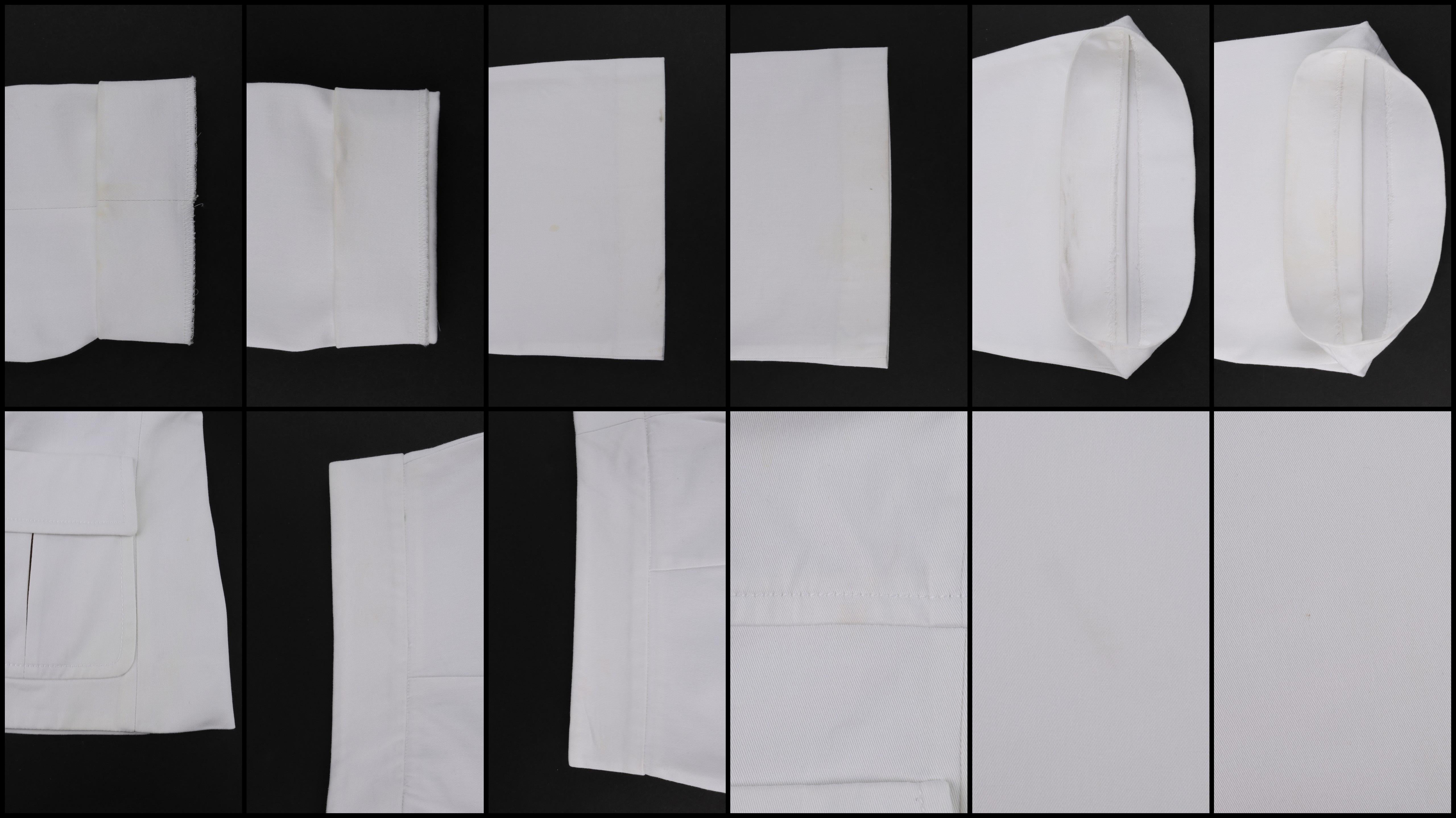 VALENTINO Ensemble 2 pièces blazer blanc, pantalon à jambes larges et pantalon power, années 1990 en vente 7