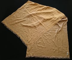 Valentino Cachemire and Silk Golden Embroidered Scarf