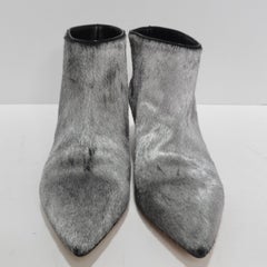 Valentino Calf Hair Ankle Boots