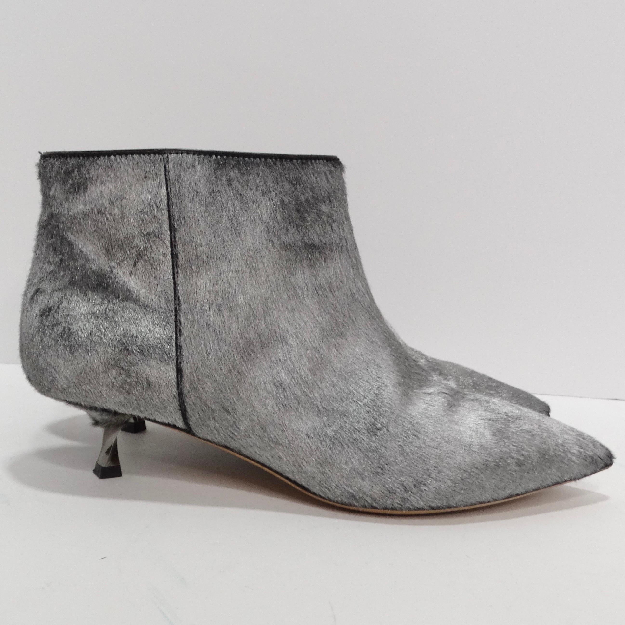 Women's or Men's Valentino Calf Hair Ankle Boots
