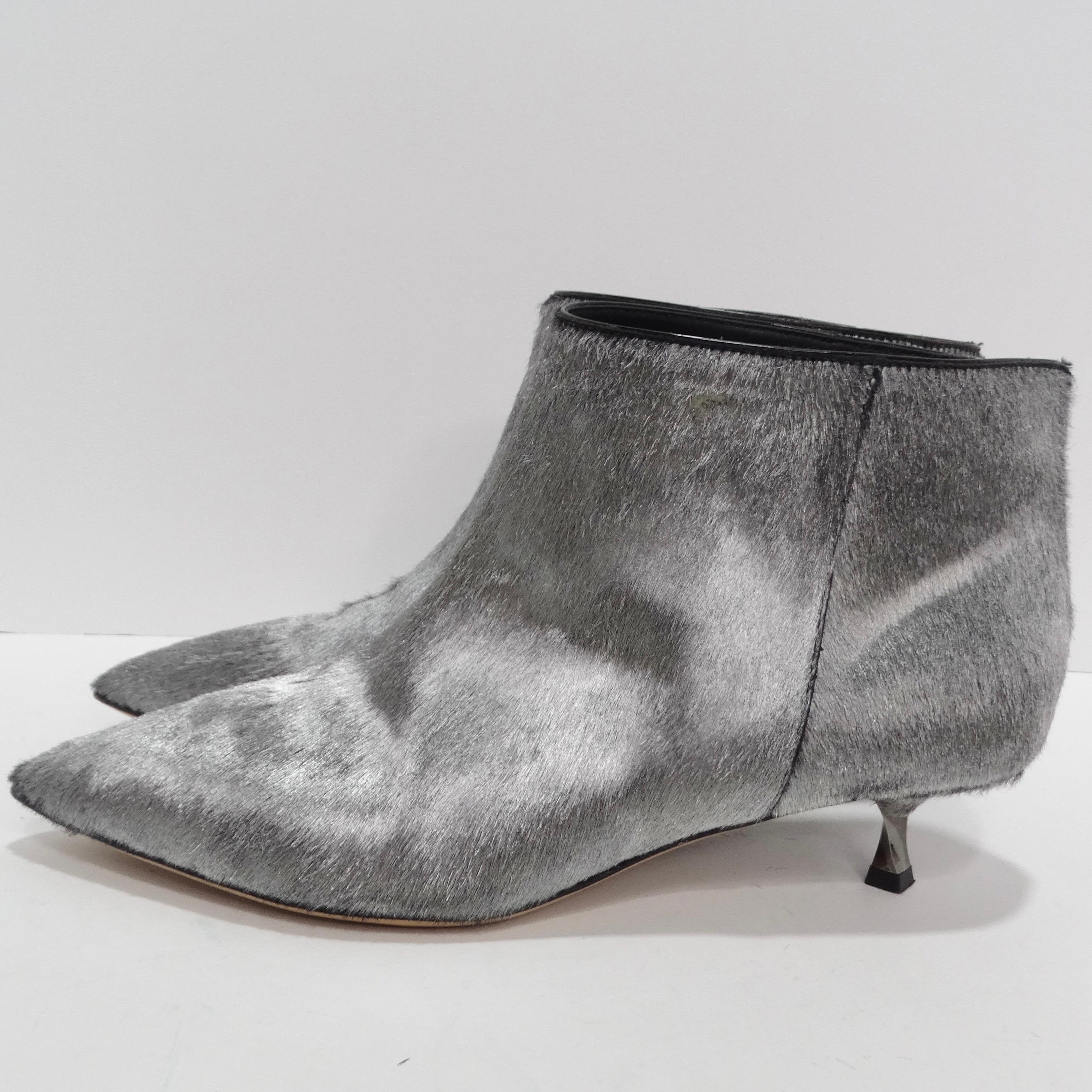 Valentino Calf Hair Ankle Boots 3