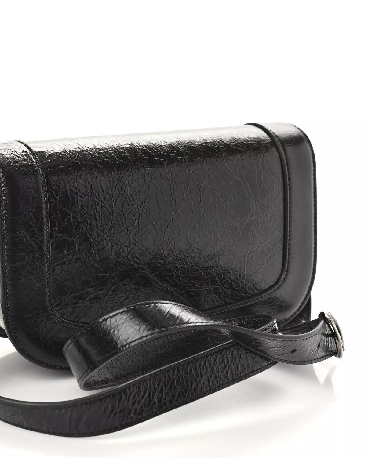 Valentino Calfskin Supervee Shoulder Bag Black For Sale 5