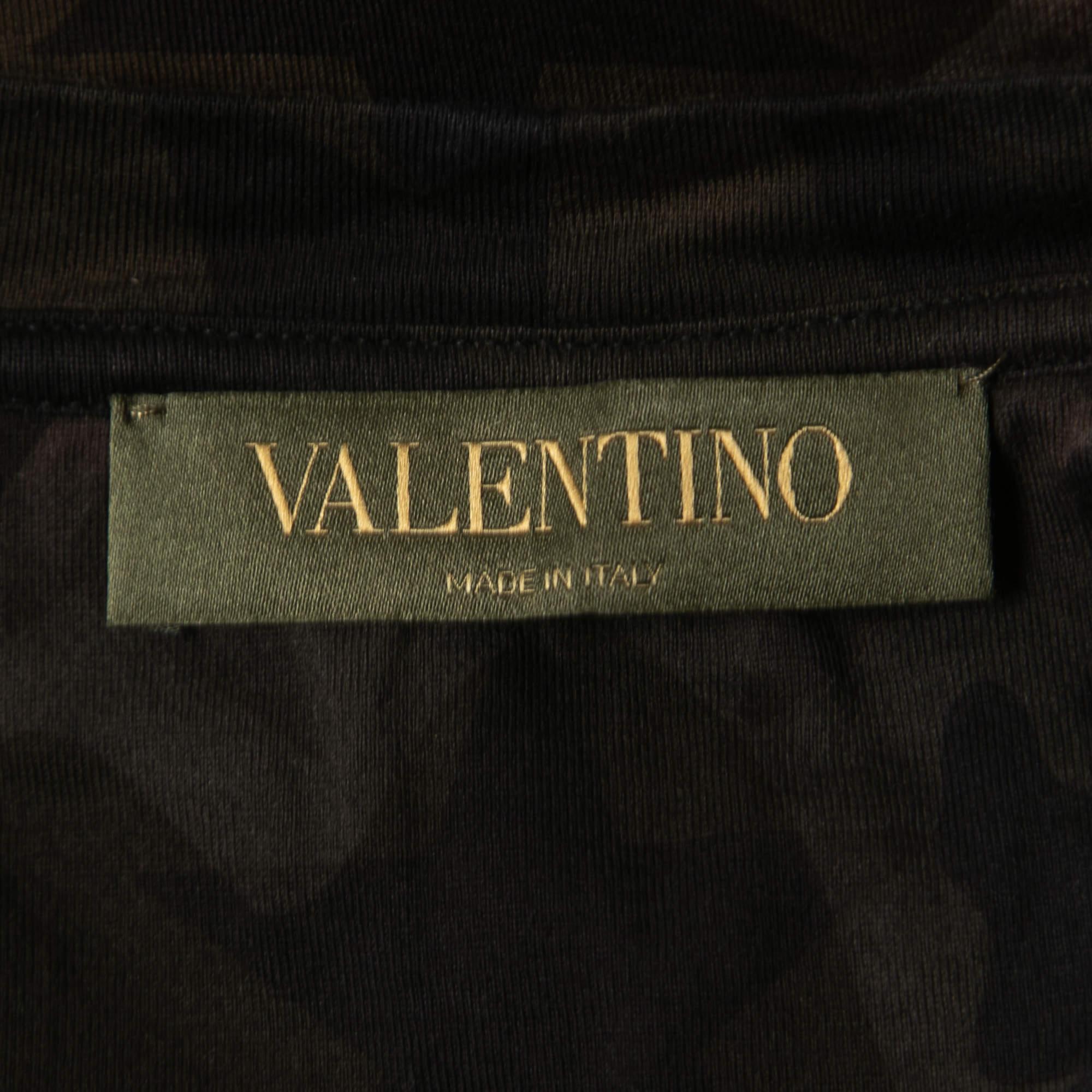 Men's Valentino Camo Star Printed Cotton Knit T-Shirt S