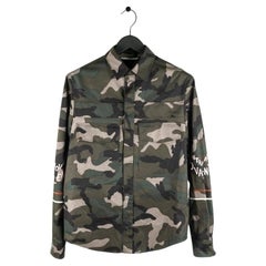 Valentino Camouflage Men Shirt Jacket Size 46ITA (Medium) S276