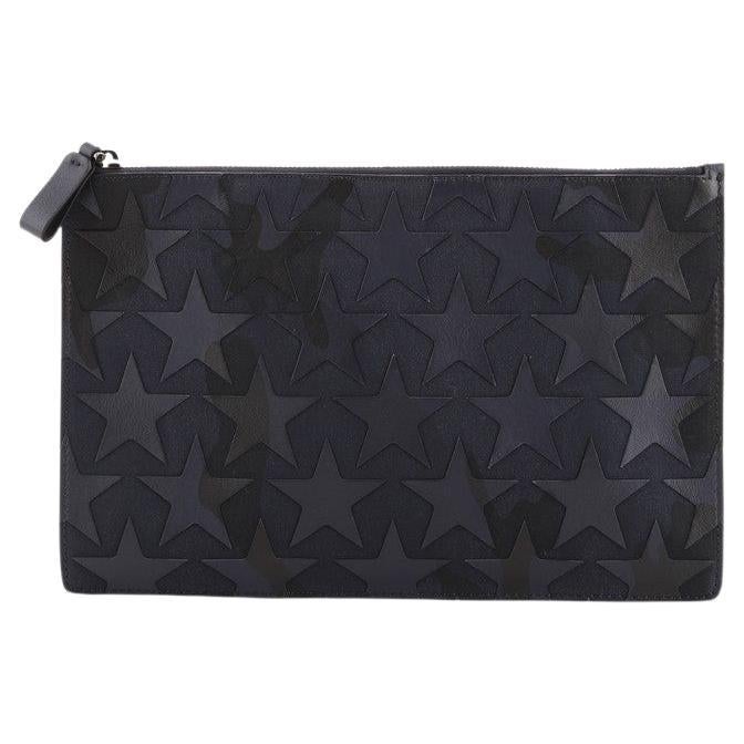 Valentino Black Leather Rockstud Zip Around Flap Wallet For Sale at 1stDibs