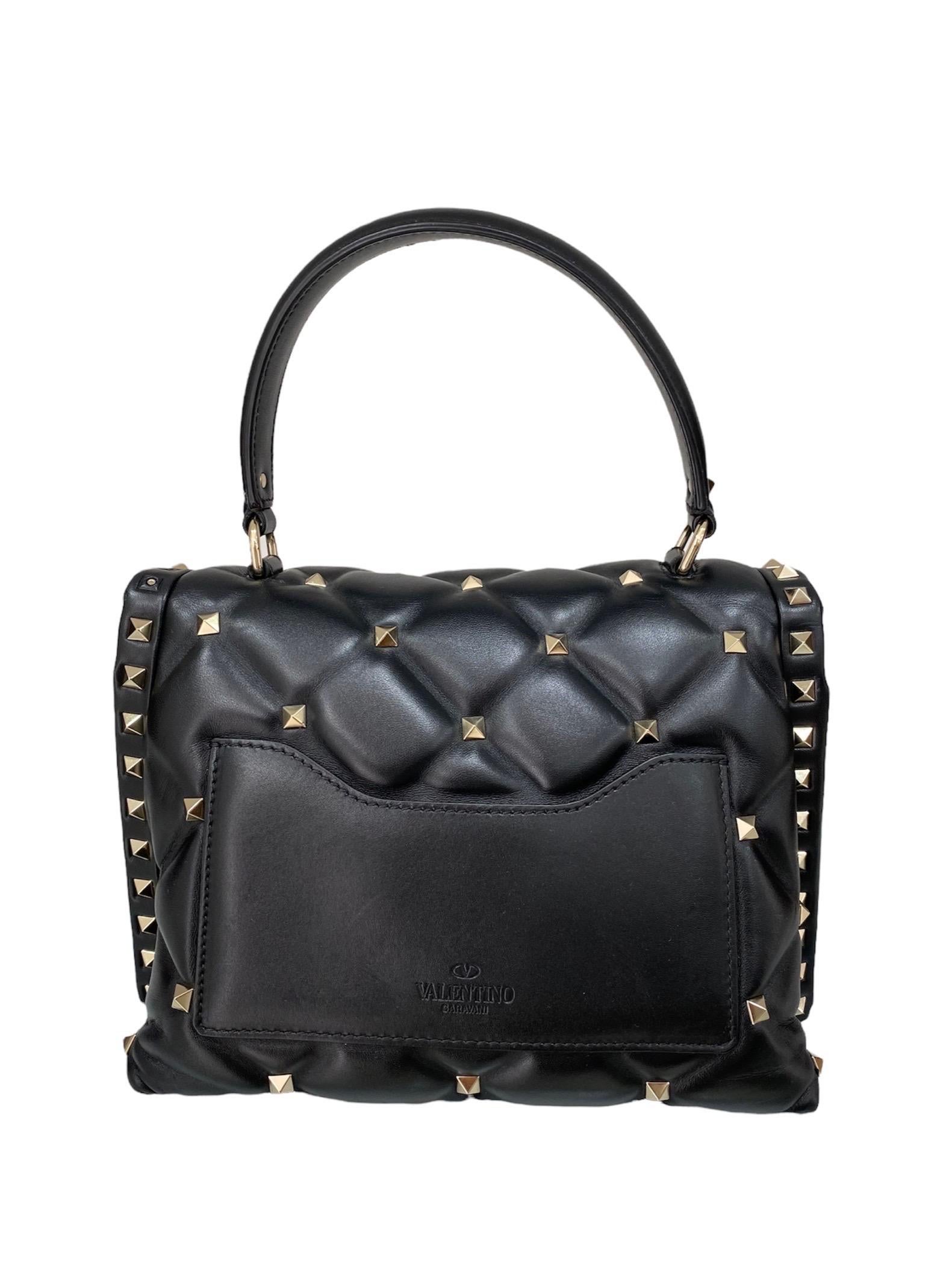 Women's Valentino Candystud Black Handbag