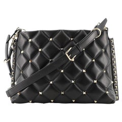 Valentino Candystud Messenger Bag Leather Large