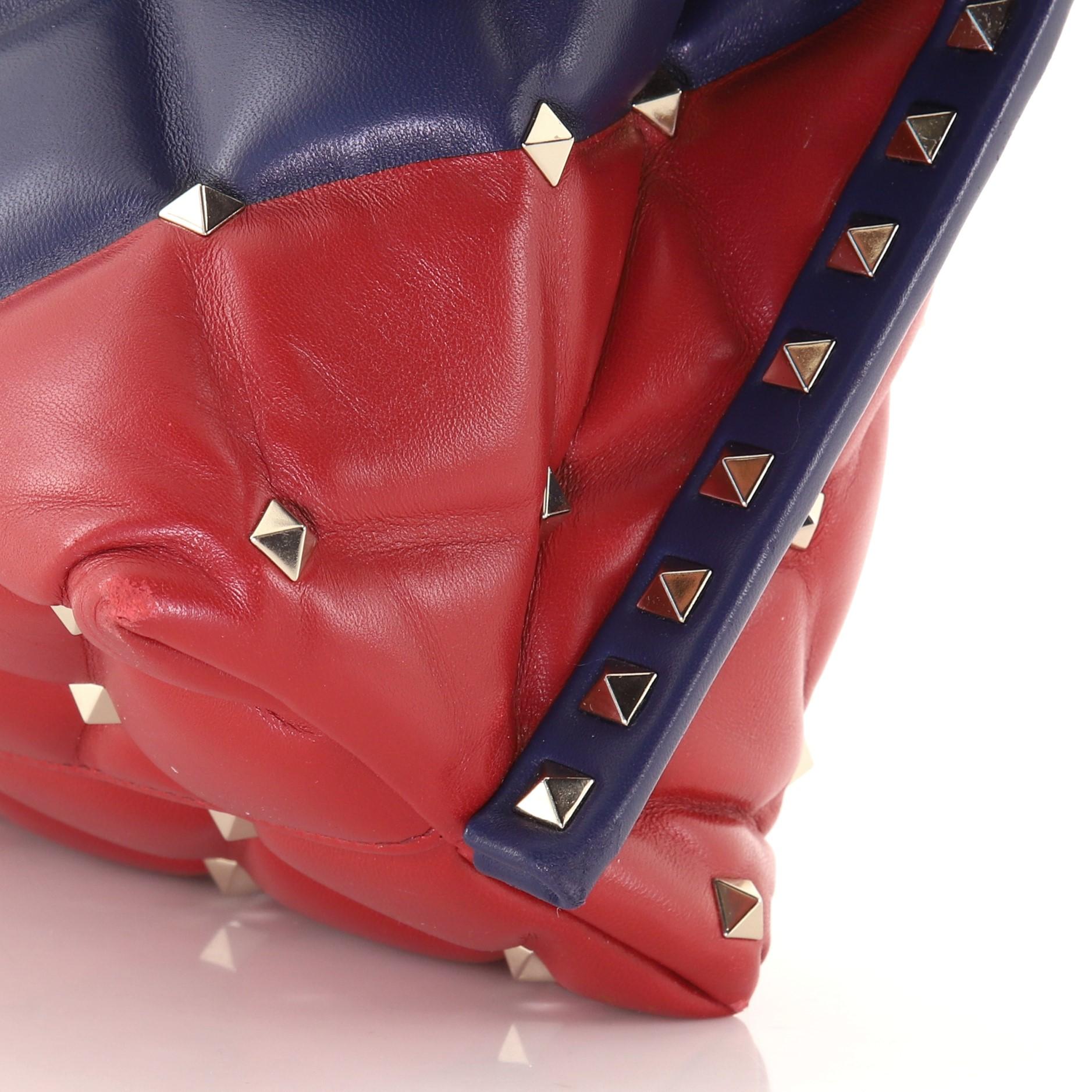 Women's or Men's Valentino Candystud Top Handle Bag Leather Medium