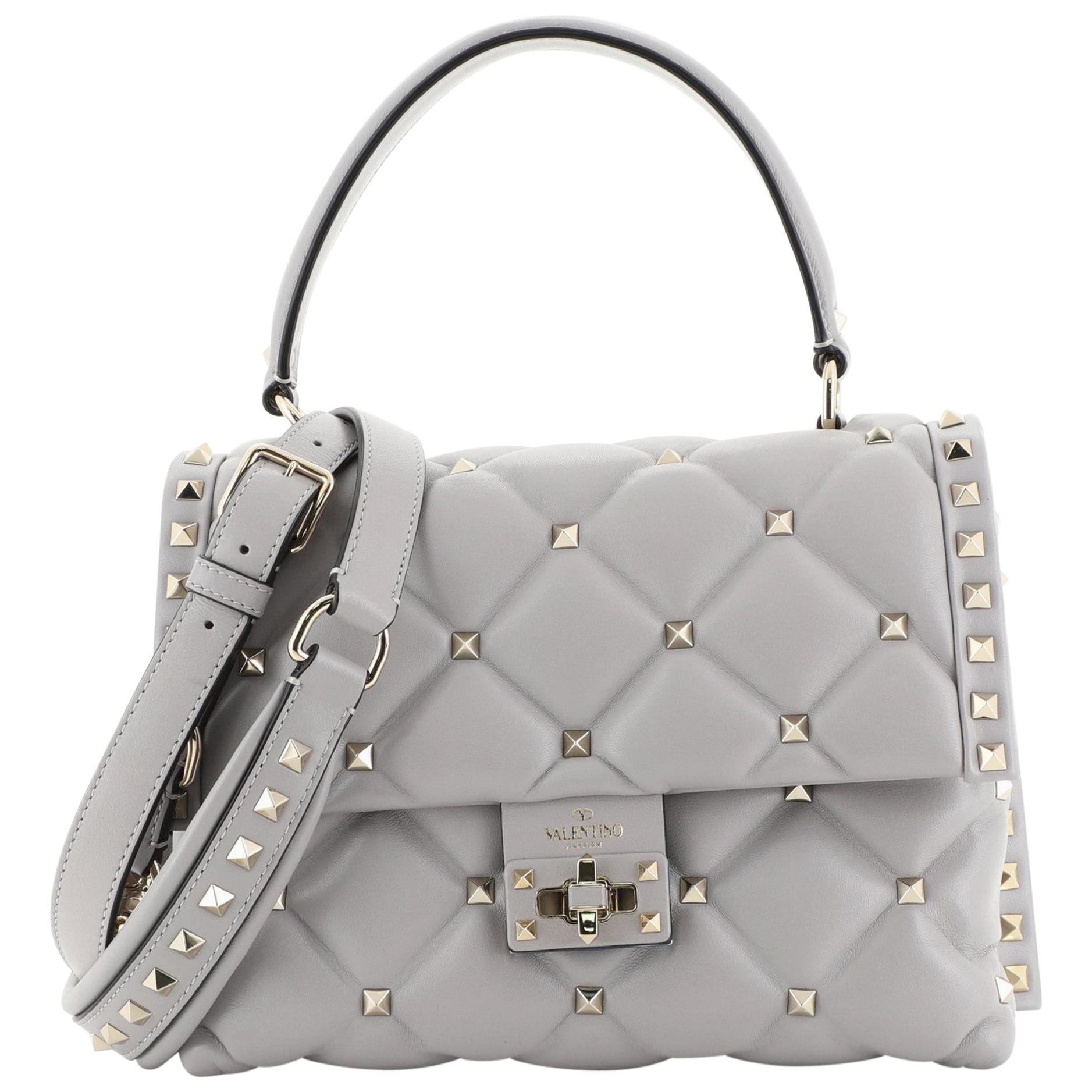 Valentino Candystud Top Handle Bag Leather Medium at 1stDibs | medium  candystud top-handle bag