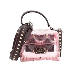 Valentino Candystud Top Handle Bag PVC Mini 