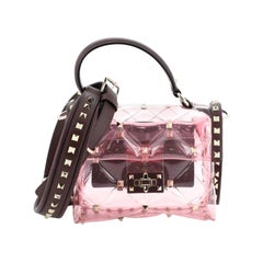 Valentino Candystud Top Handle Bag PVC Mini 