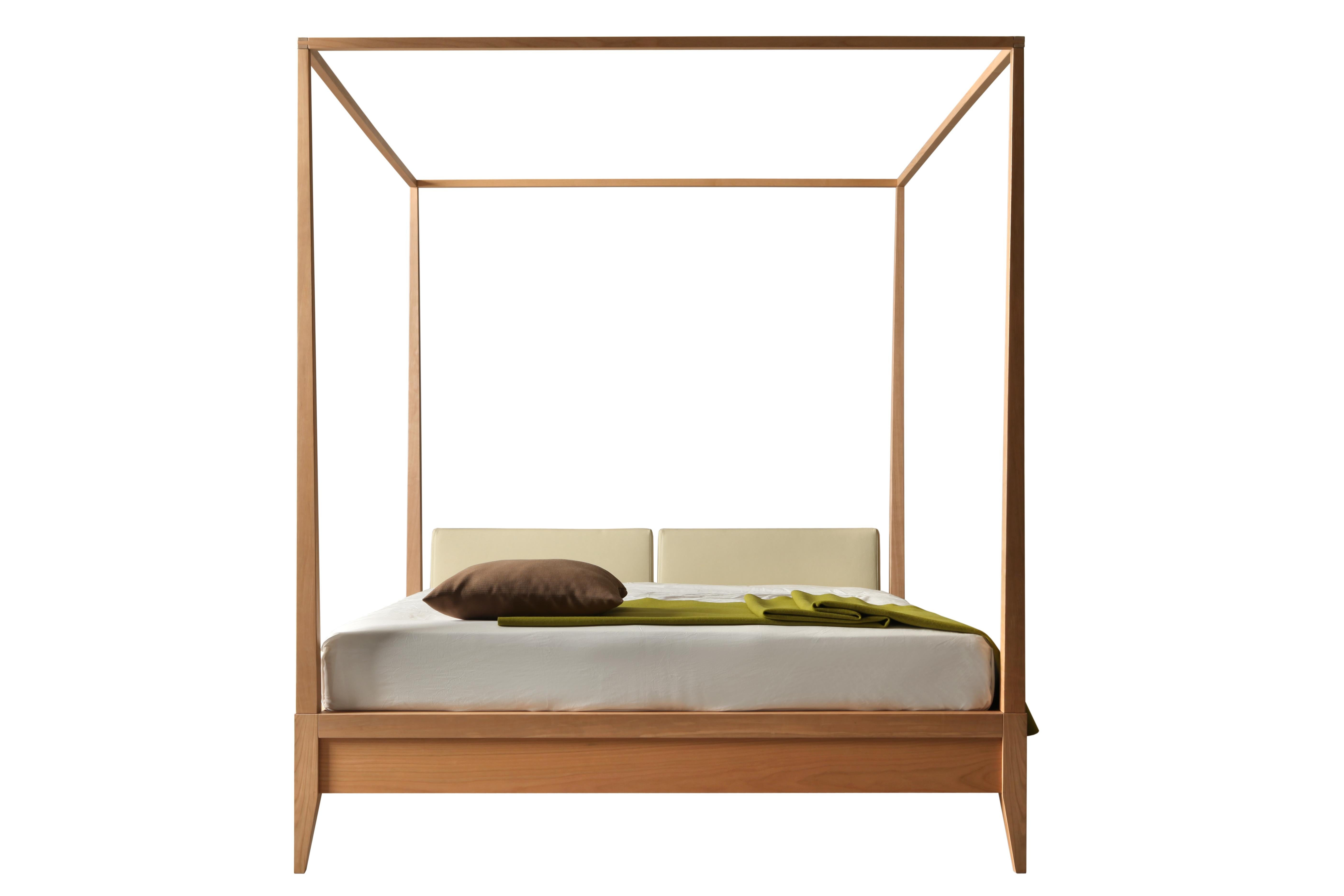 cherry wood canopy bed