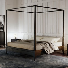 Valentino Himmelbett mit Kirschholzrahmen