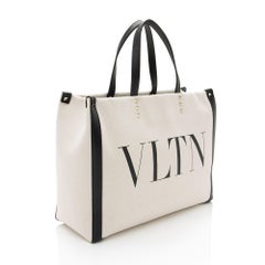 Valentino Canvas Rockstud VLTN Grande Plage Small Tote