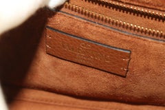 Valentino Caramel Brown Roma Stud 2way Crossbody Hammered GHW 1VAL0509