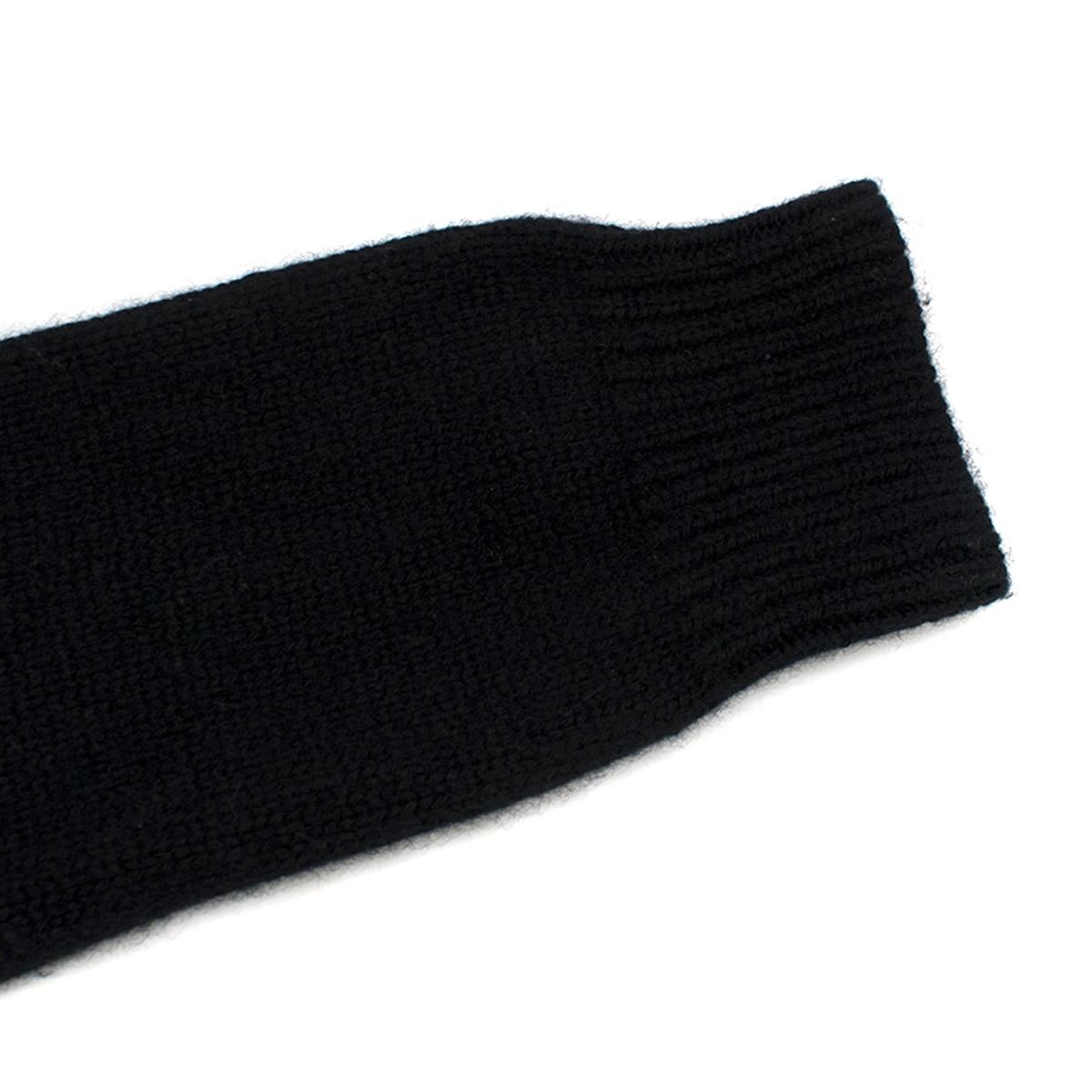 Valentino Cashmere Black Rockstud Knit Sweater S For Sale 2