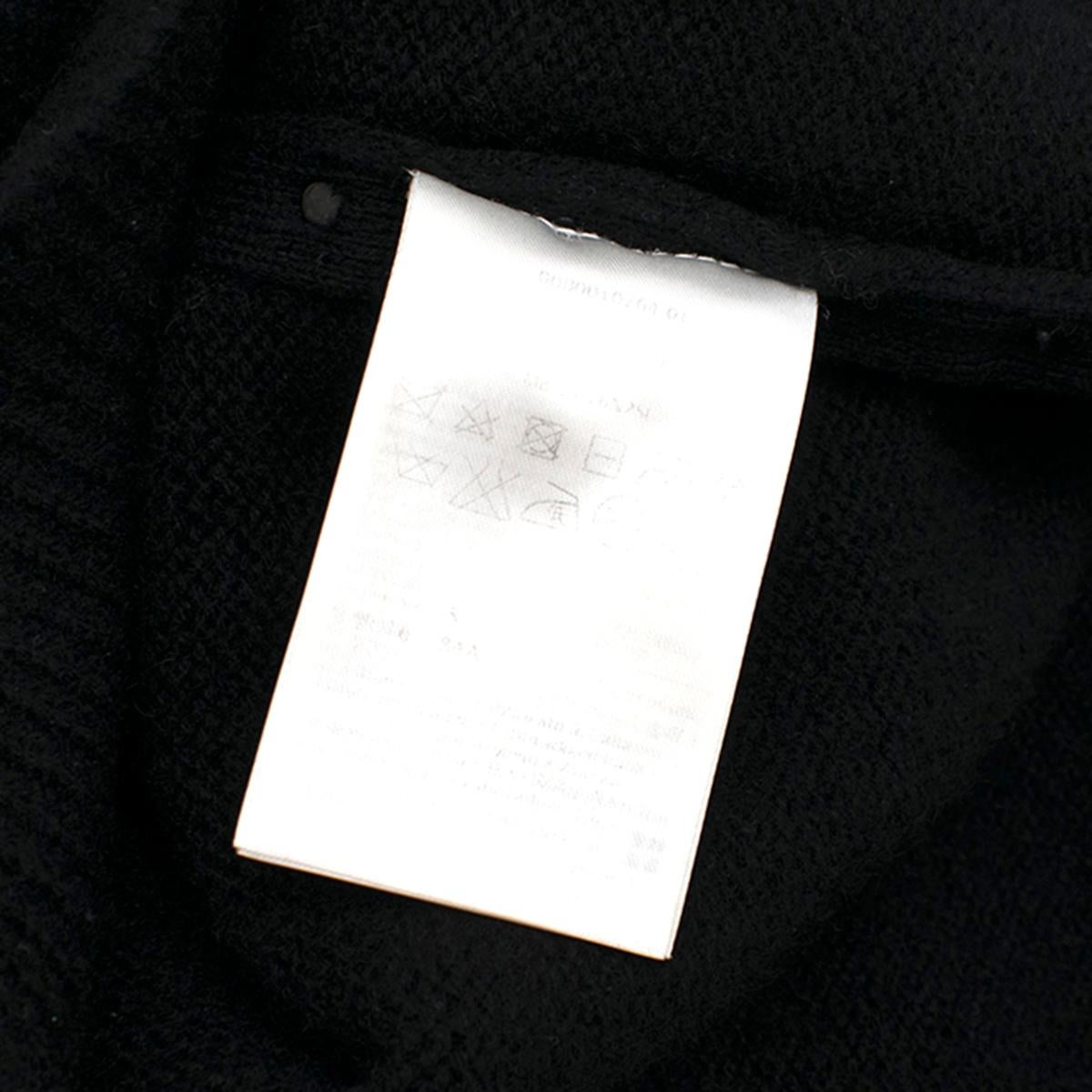 Valentino Cashmere Black Rockstud Knit Sweater S For Sale 4