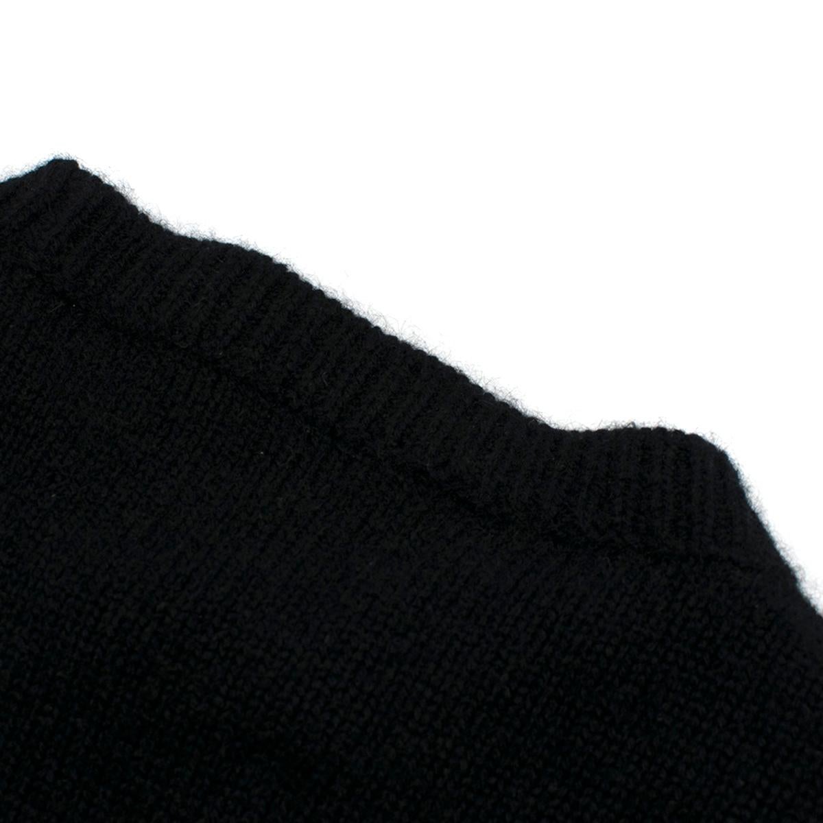Valentino Cashmere Black Rockstud Knit Sweater S For Sale 5