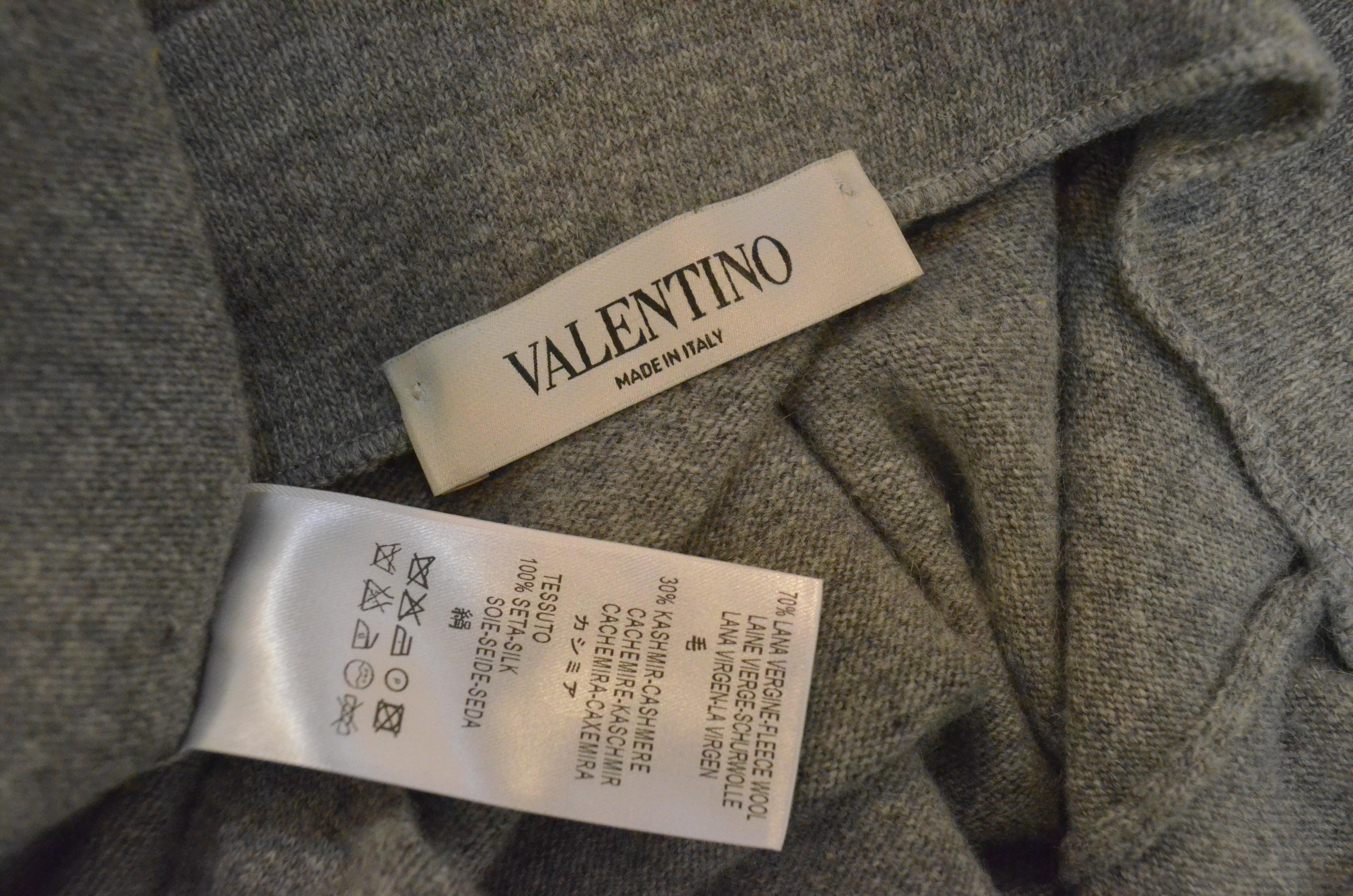Valentino Cashmere Cardigan Sequin & Bead Embellished Sweater Set 1