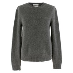 Valentino Cashmere Grey Rockstud Knit Sweater S