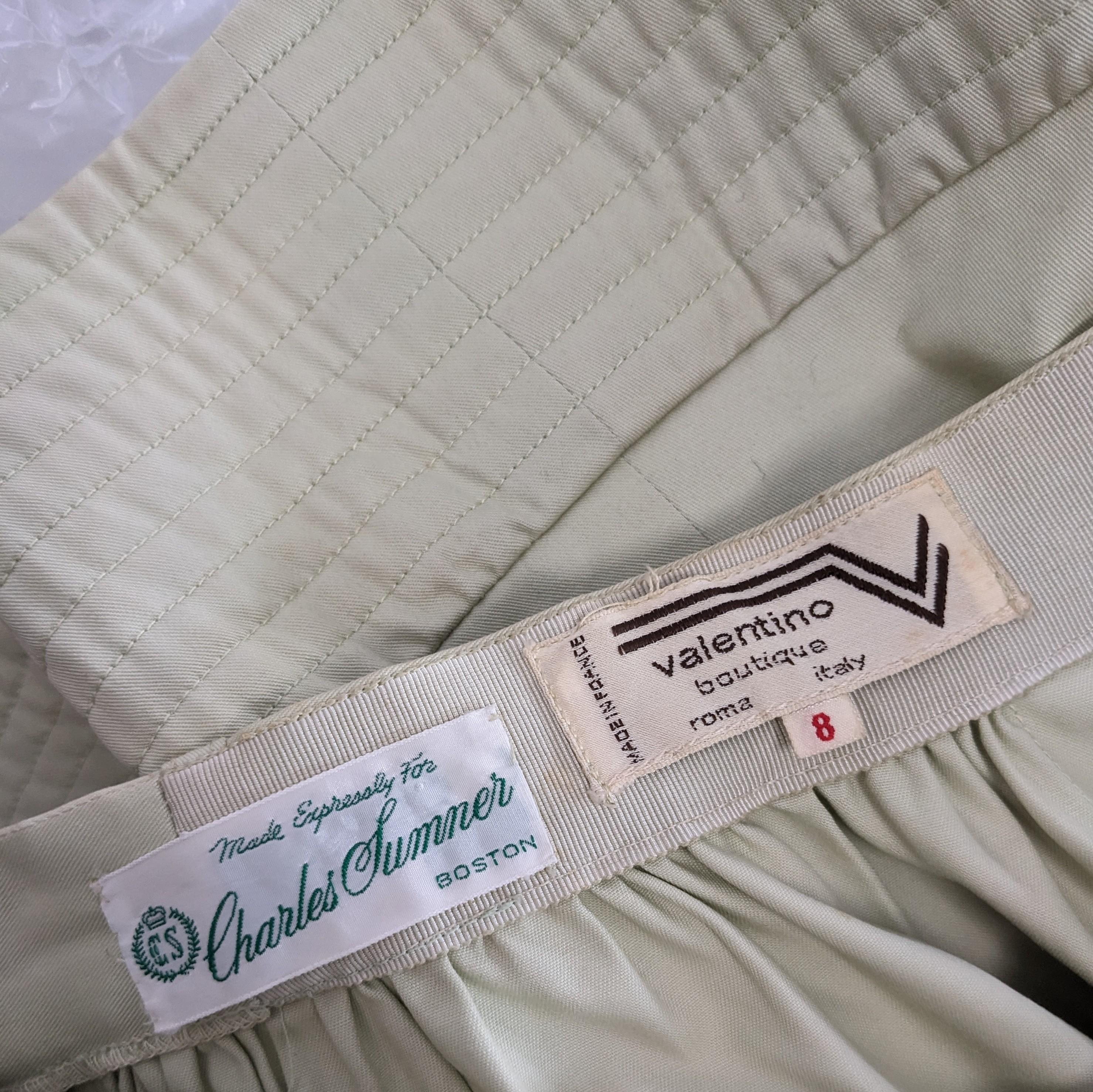 Valentino Celadon 1970's Ensemble For Sale 2