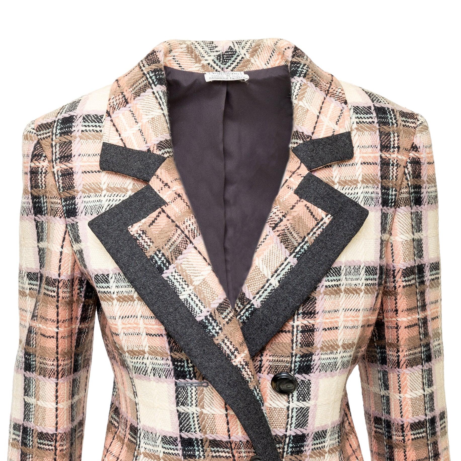 Valentino Checkered Jacket - '90s In Excellent Condition In Milano, IT