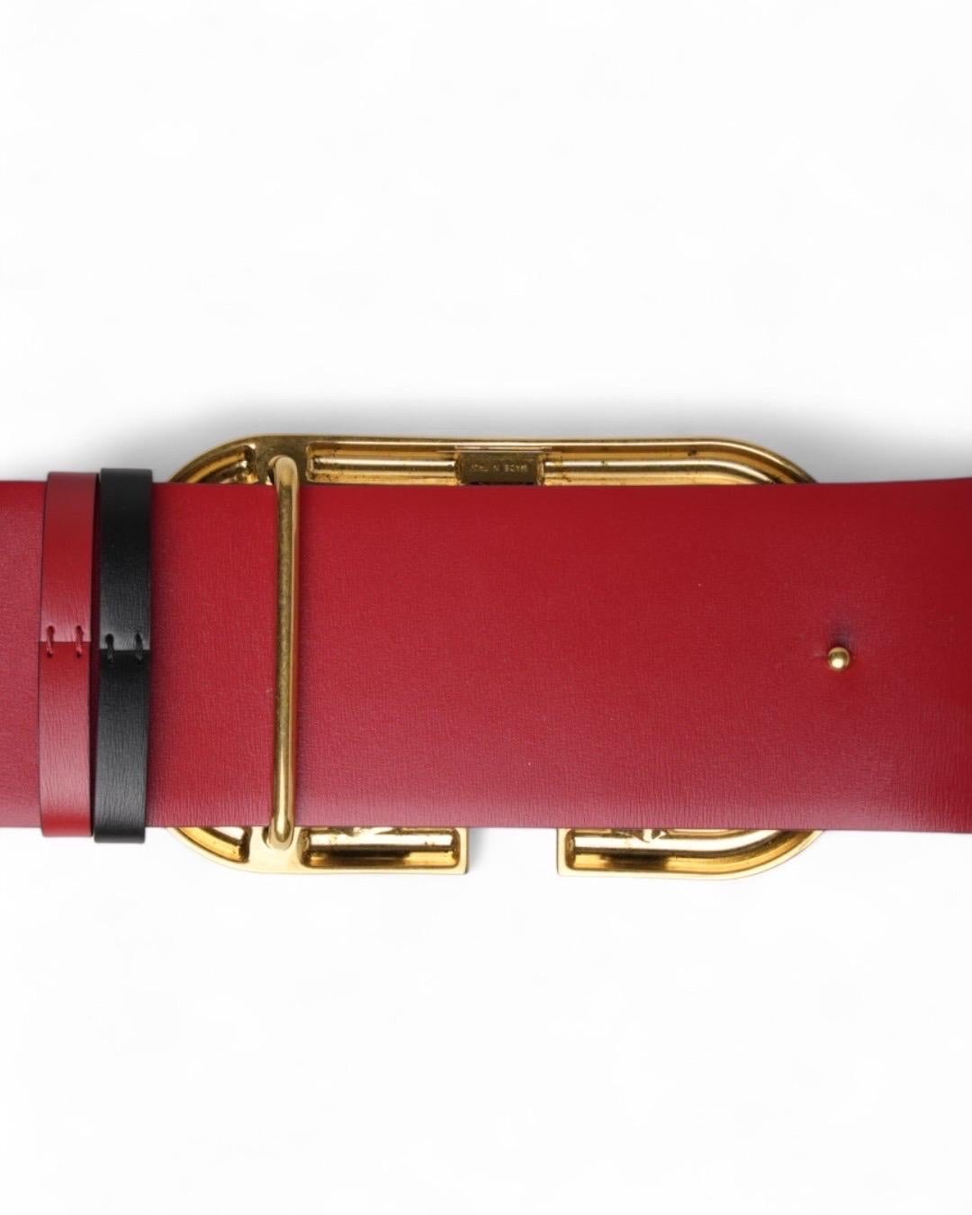 Valentino Cintura V Logo 70 Nera Rossa en venta 6