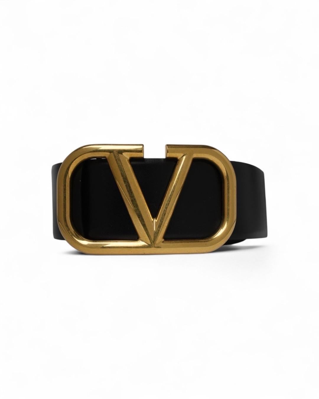 Valentino Cintura V Logo 70 Nera Rossa en venta 1