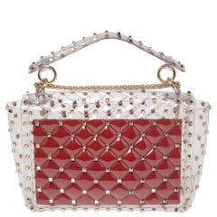 Valentino Umhängetasche aus durchsichtigem PVC mit Rockstud und Spike Kette