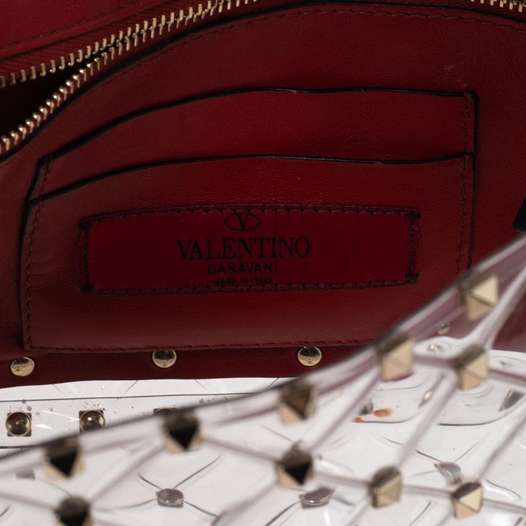 Valentino Clear PVC Chain Shoulder Bag W/Tags