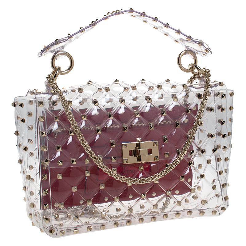clear valentino bag