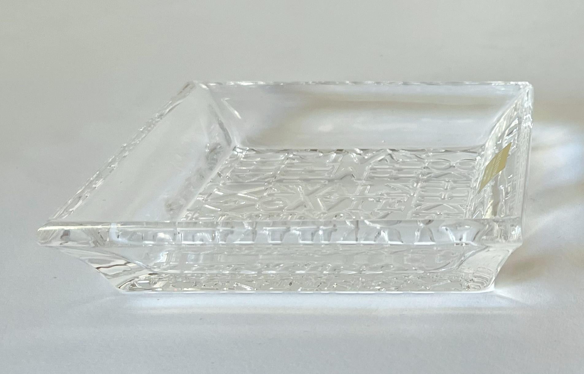 Valentino Clear Vide Poche Wechselgeld Tablett oder Aschenbecher im Angebot 1