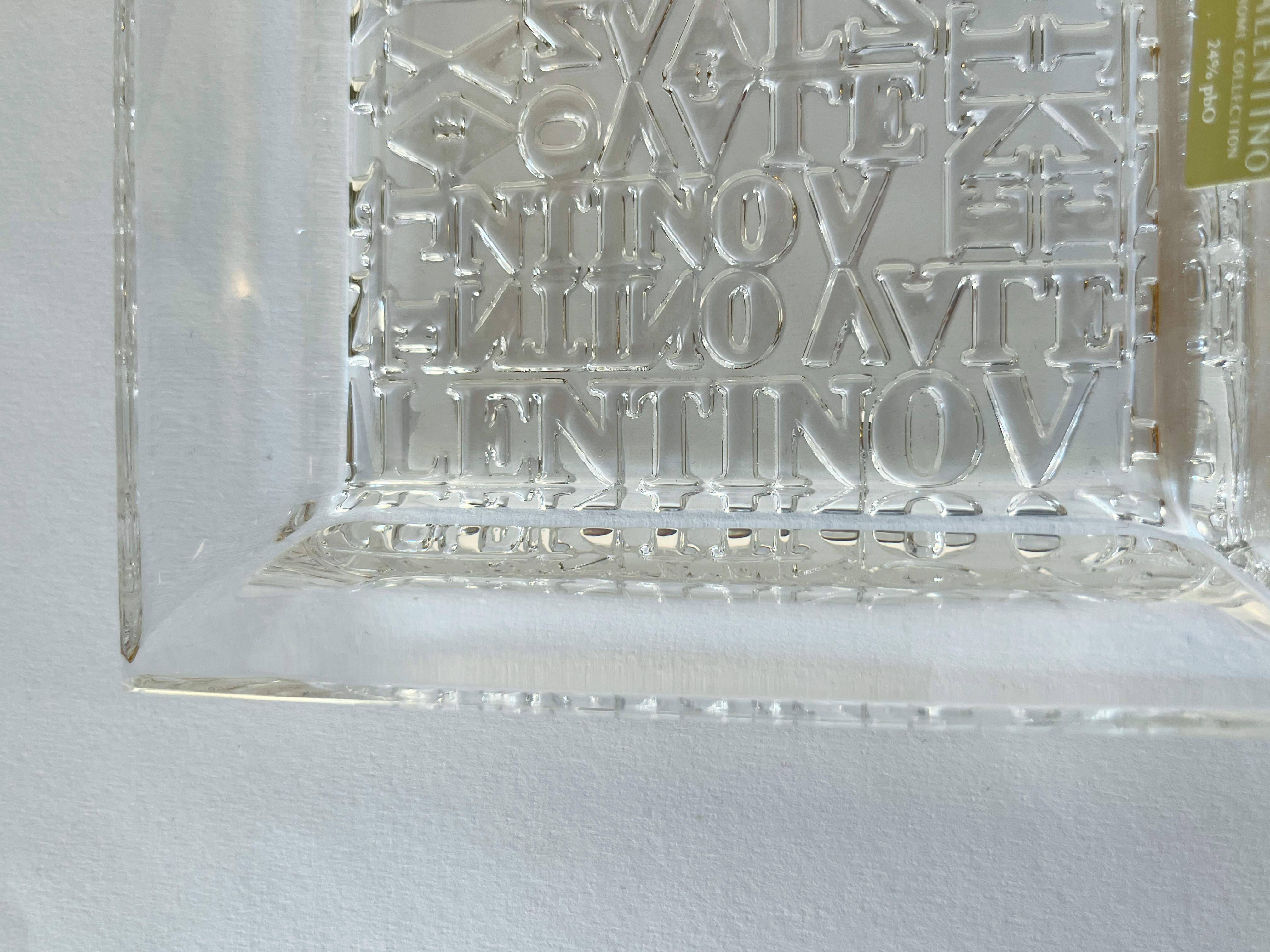 Valentino Clear Vide Poche Wechselgeld Tablett oder Aschenbecher im Angebot 2