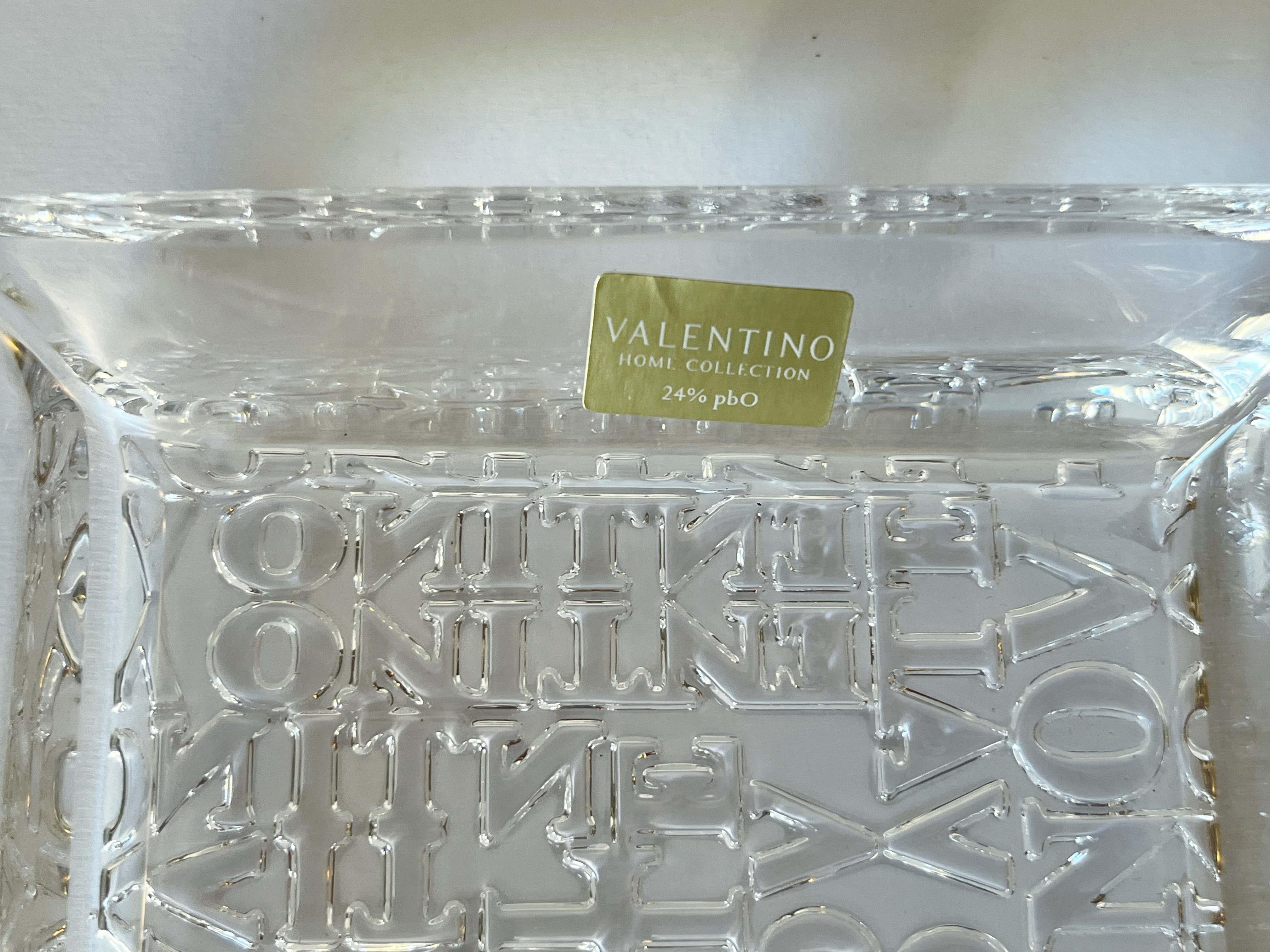 Valentino Clear Vide Poche Wechselgeld Tablett oder Aschenbecher im Angebot 3