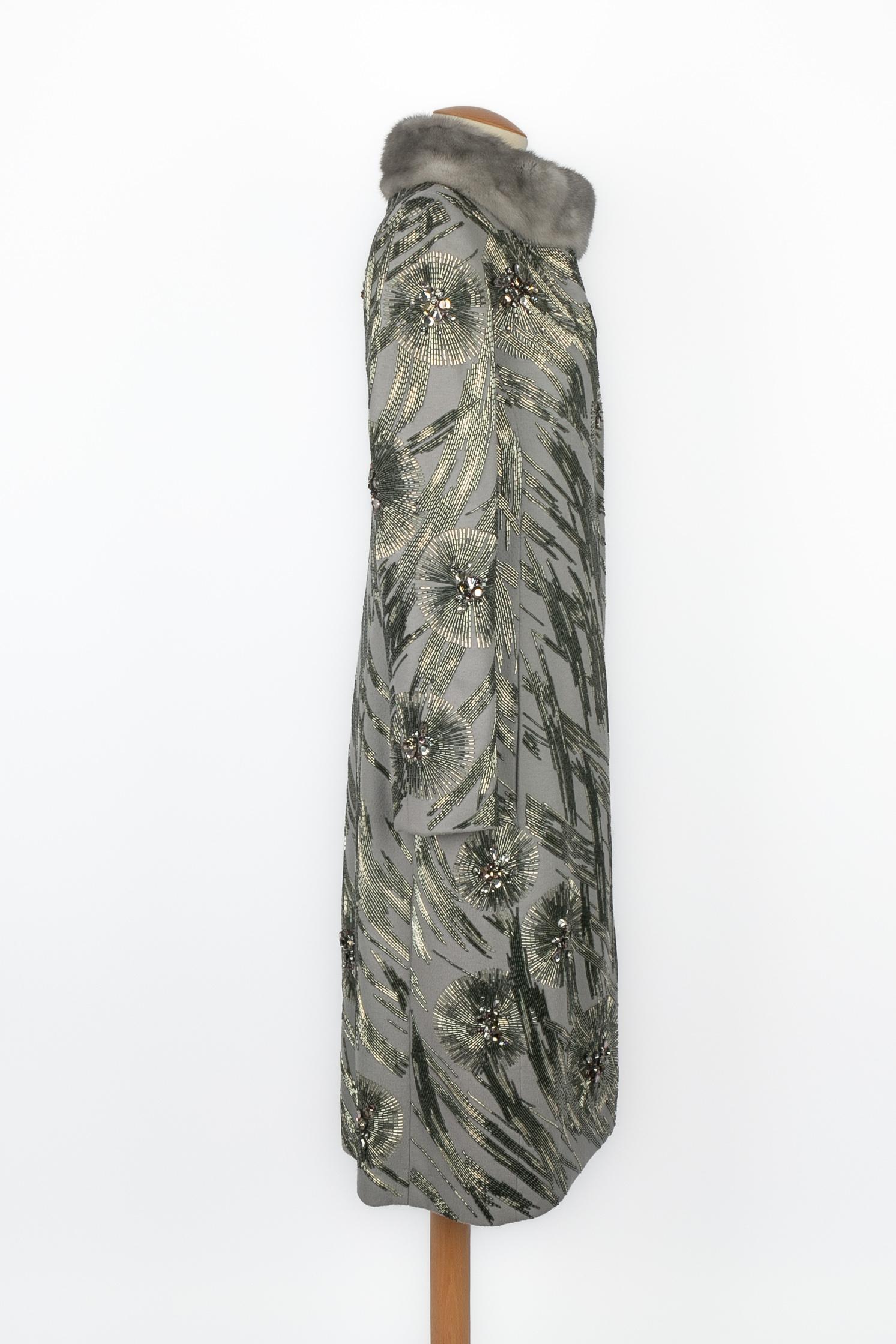 Gray Valentino coat For Sale